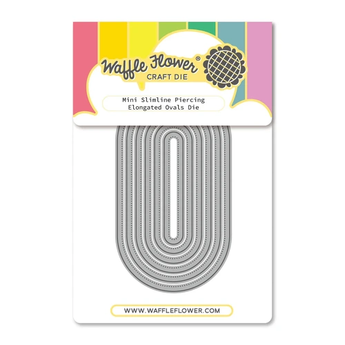 Waffle Flower Mini Slimline Piercing Elongated Ovals Die