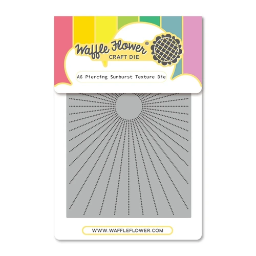 Waffle Flower A6 Piercing Sunburst Texture Die