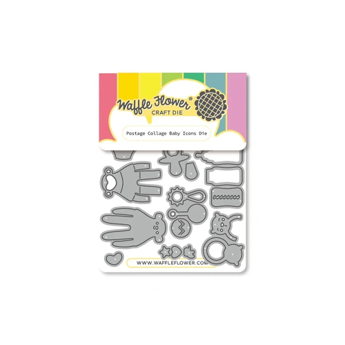 Waffle Flower Postage Collage Baby Icons Die