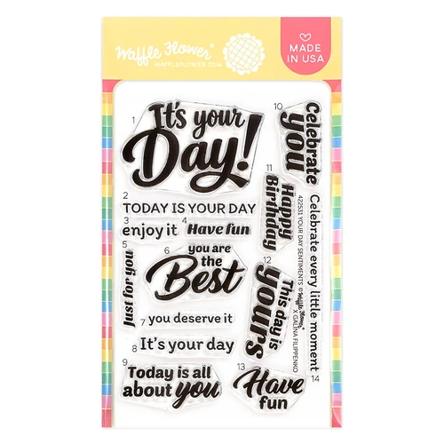 Waffle Flower Your Day Sentiments Stamp Set