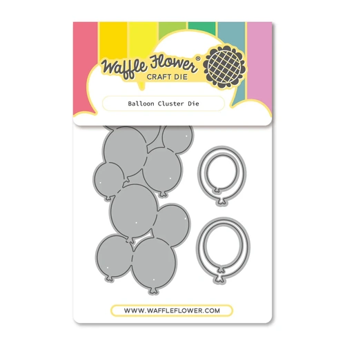 Waffle Flower Balloon Cluster Die