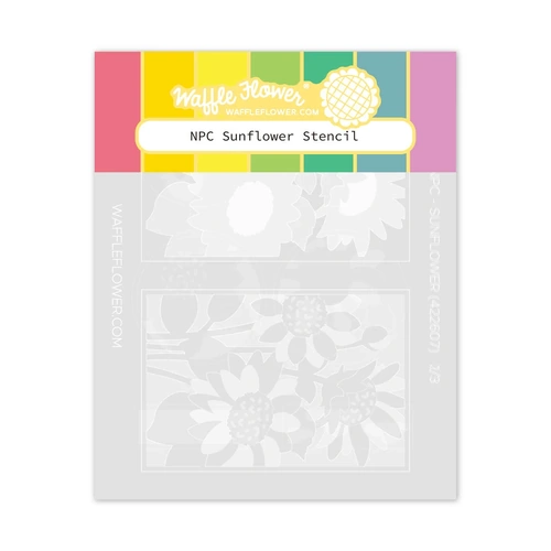 Waffle Flower NPC Sunflower Stencil