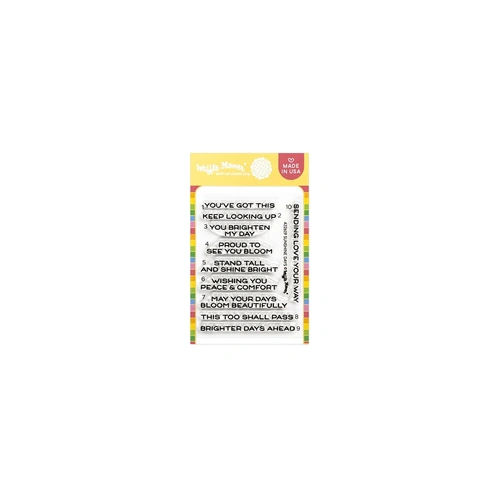 Waffle Flower Sunshine Days Sentiments Stamp Set