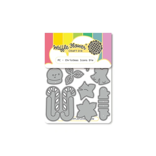 Waffle Flower Postage Collage - Christmas Icons Die