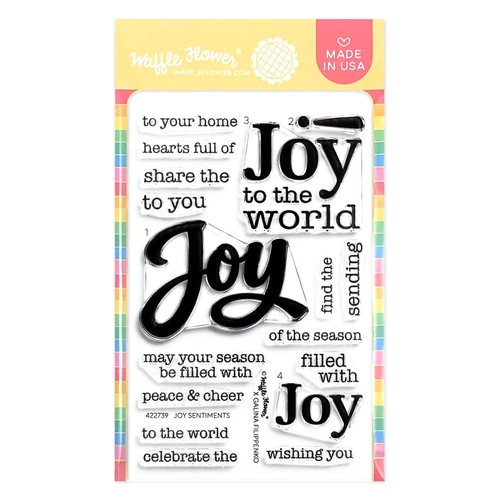 Waffle Flower Joy Sentiments Stamp Set
