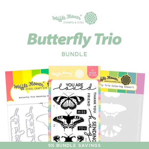 Waffle Flower Butterfly Trio Bundle