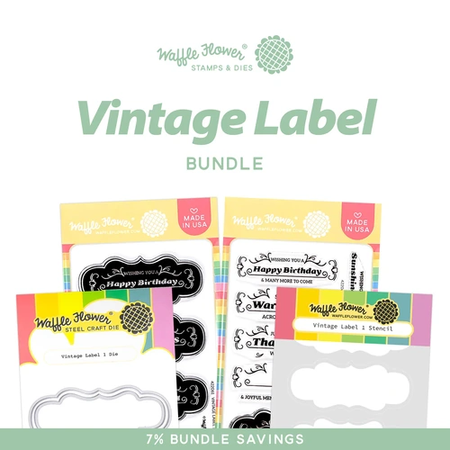 Waffle Flower Vintage Label Bundle