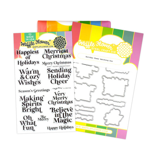 Waffle Flower Holiday Cheer Sentiments Combo