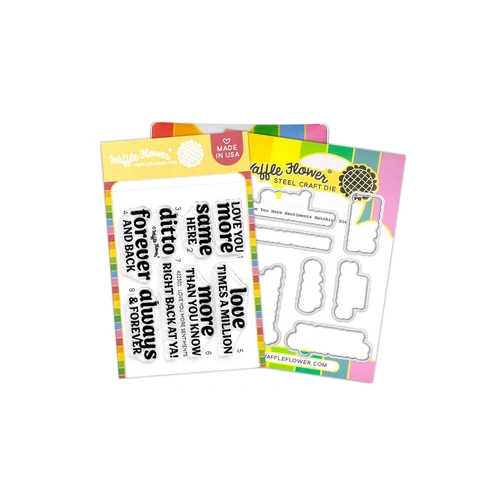 Waffle Flower Love You More Sentiments Combo