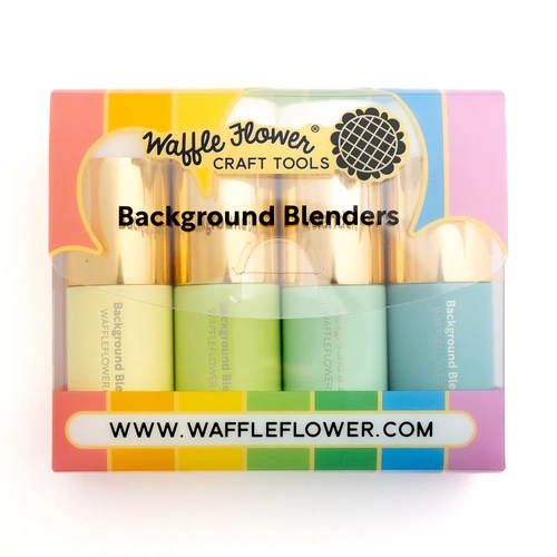 Waffle Flower Background Blender - Greens
