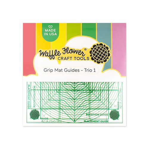 Waffle Flower 6x6" Grip Mat Guides Trio 1