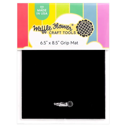 Waffle Flower Grip Mat 6.5x8.5" Black