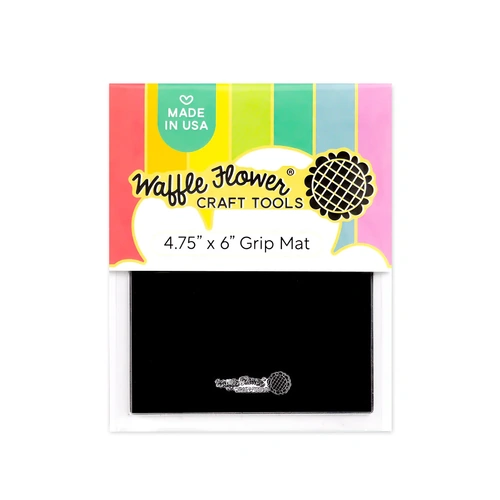 Waffle Flower Grip Mat 4.75x6" Black