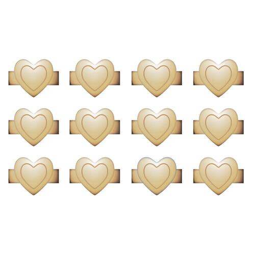 We R Makers Charm Staples - Gold Heart
