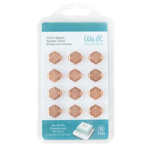We R Makers Charm Staples - Copper Hexagon with Knot Emboss