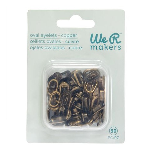 We R Crop-A-Dile Oval Eyelets - Copper 50pc