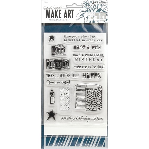Wendy Vecchi Make Art Stamp, Die and Stencil Set Birthday Bash