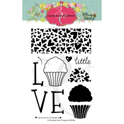 Colorado Craft Company Whimsy World Stamp Little Love
