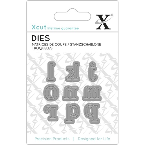 Xcut Mini Decorative Die Serif Alpha #2 9pk