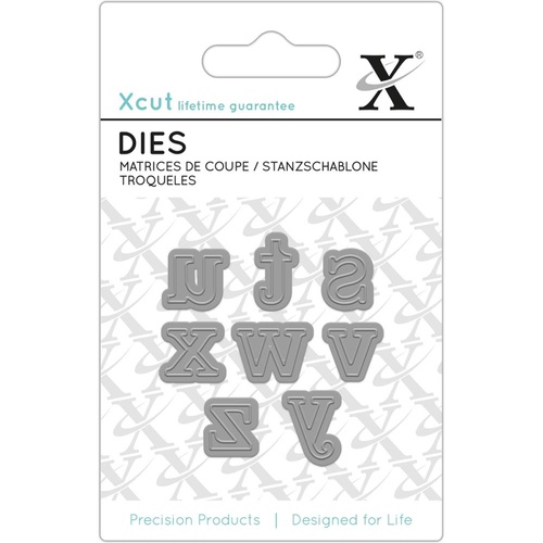 Xcut Mini Decorative Die Serif Alpha #3 9pk