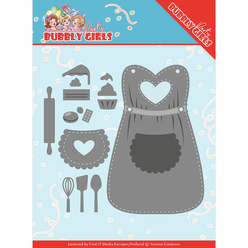 Find it Trading Bubbly Girls Party Die Party Apron Dies