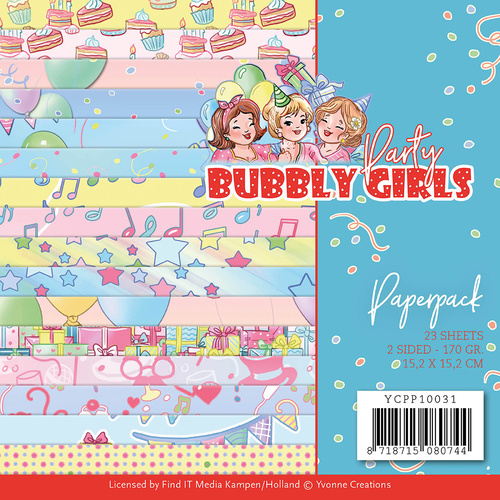 Find it Trading Bubbly Girls Party 6" Paperpack
