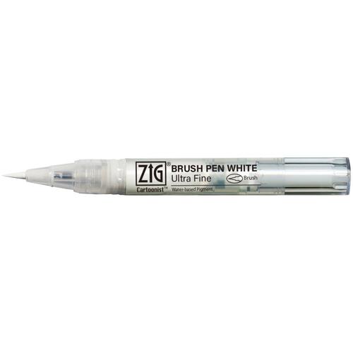 Kuretake Zig White Cartoonist Ultra Fine Brush Pen