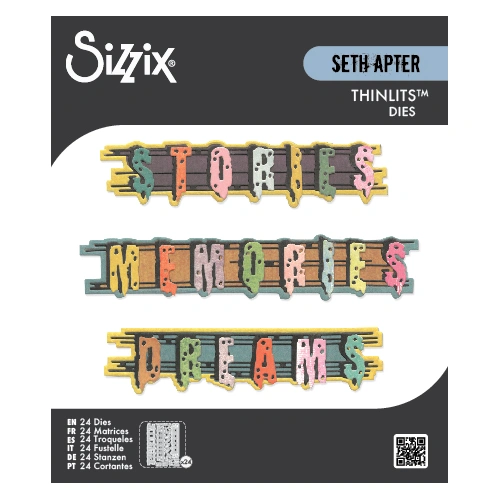 Sizzix Thinlits Die Set 24PK Word Wafers #2 by Seth Apter
